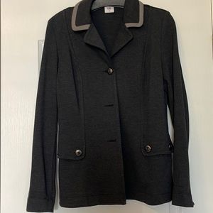 CAbi Charcoal Ponte jacket. Size M